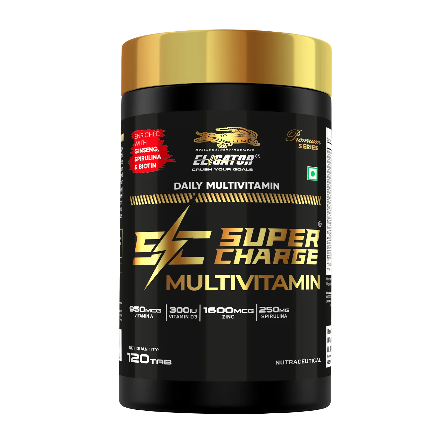 Eligator Super Charge Multivitamin - 120 Tablets (60 Servings)